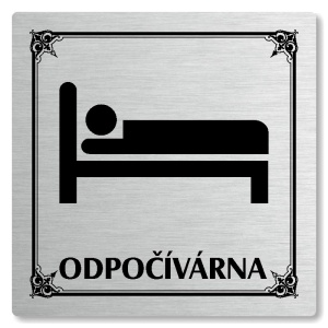 Odpočívárna, 80x80mm, stříbrná, Nebraska